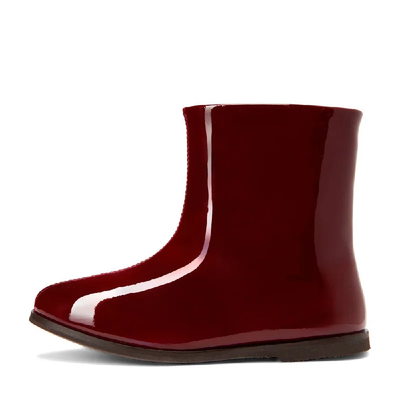 Boots near forests-Lila Burgundy