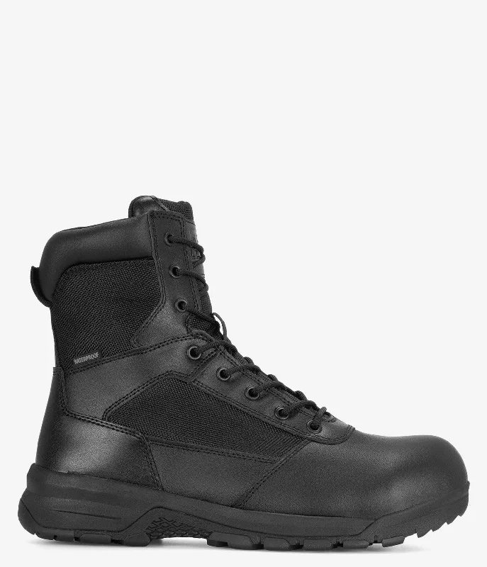 Boots for easy wear-Belleville Spear Point 8" Composite Toe WP Side Zip Tactical Boot