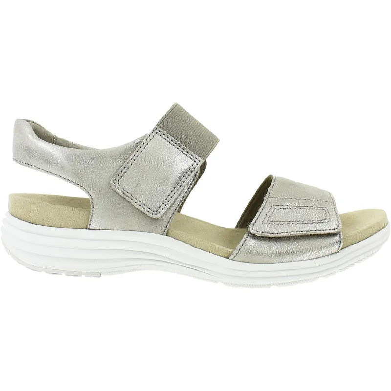 Women's Aravon Beaumont Two Strap Metallic Leather