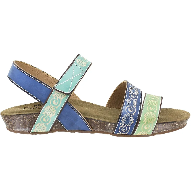 Women's L'Artiste by Spring Step Paldina Blue Multi Leather