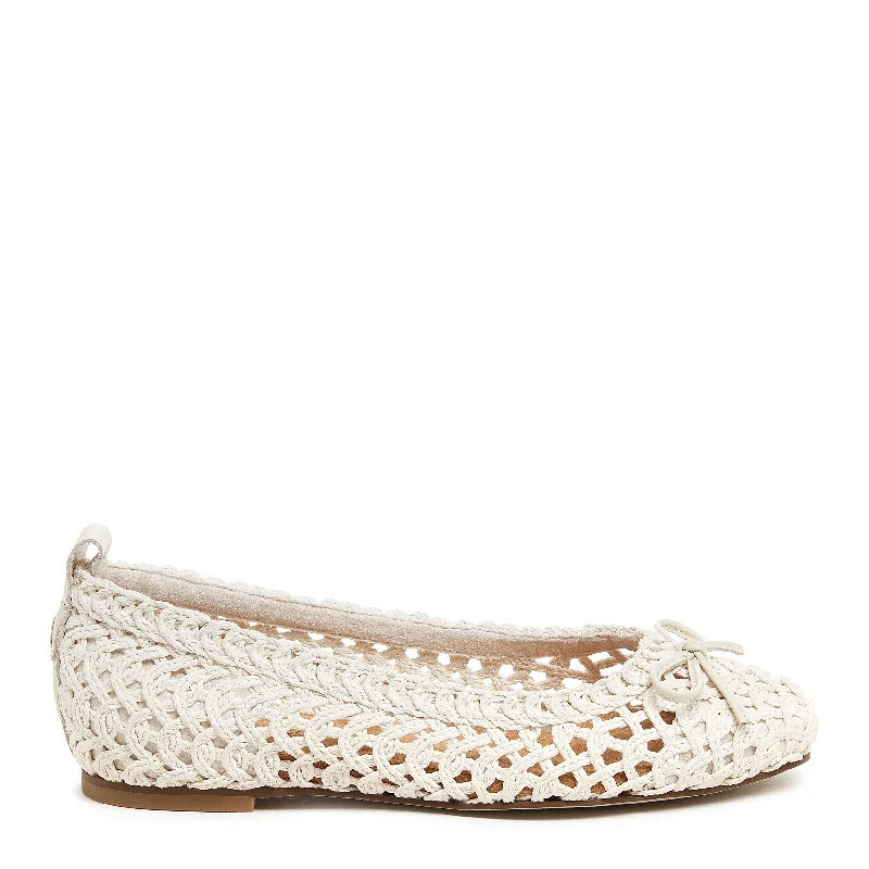 Flats near iconic spots-Frankie Ivory Crochet Ballet Flats