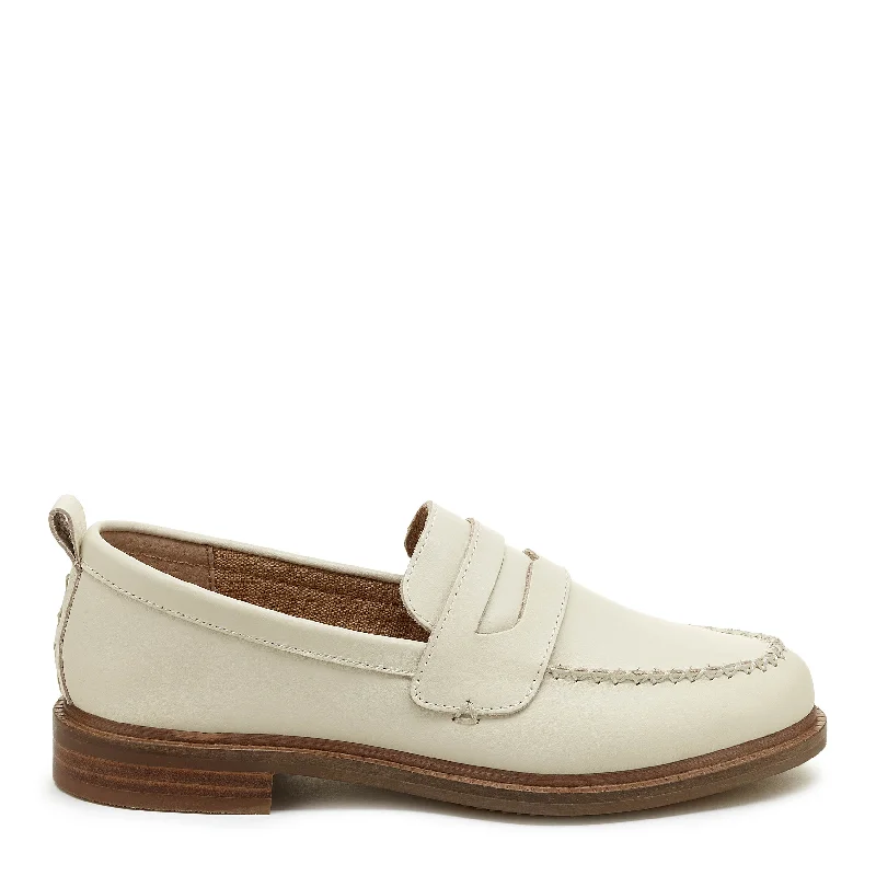 Loafers for petite women-Lens Salt Natural Leather Loafers