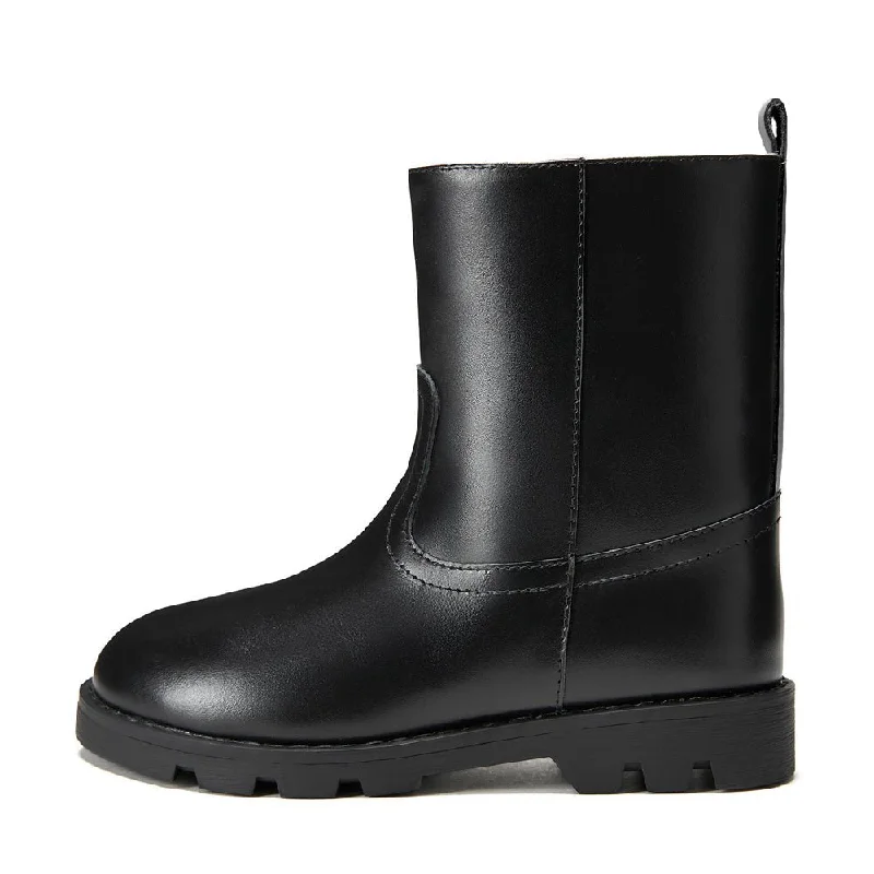 Boots with stone tread-Carine Black