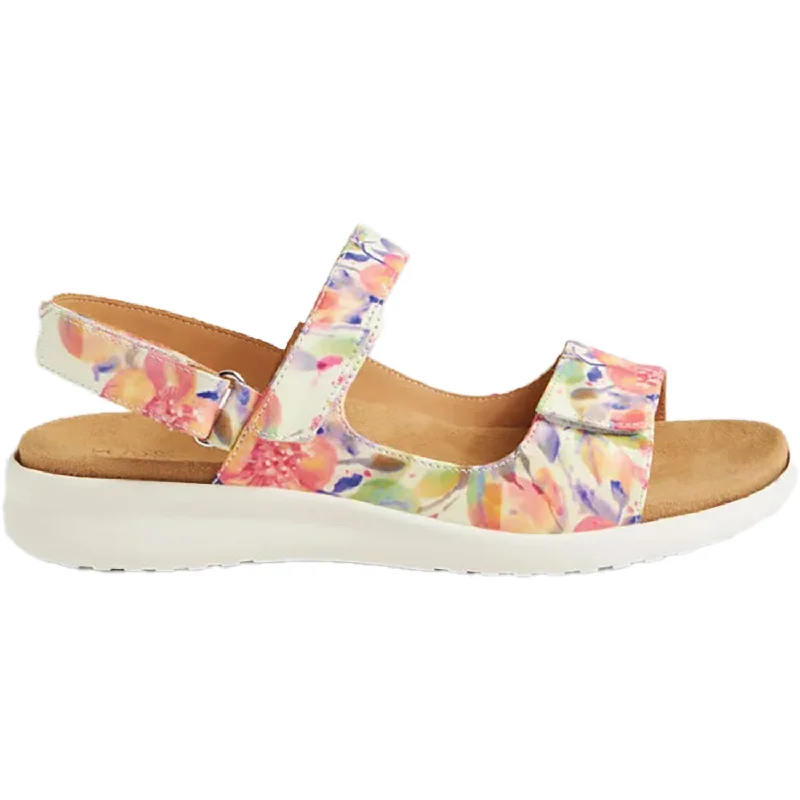 Women's Ziera Benji Orange Floral Leather