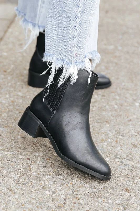 Boots for urban nomads-Dolce Vita Delilah Black Heeled Bootie - FINAL SALE