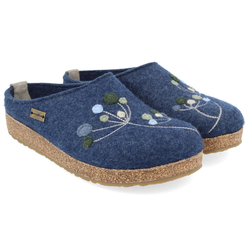 Slippers with glitter-Haflinger Grizzly Amaya