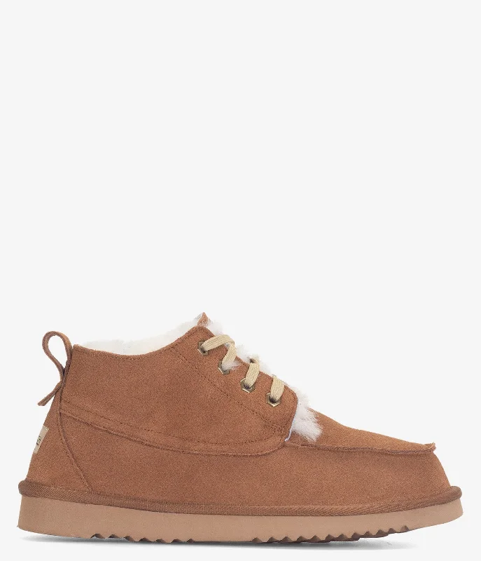 Boots for mindful wear-Burleigh Moc Toe Lace Chukka Boot - Men