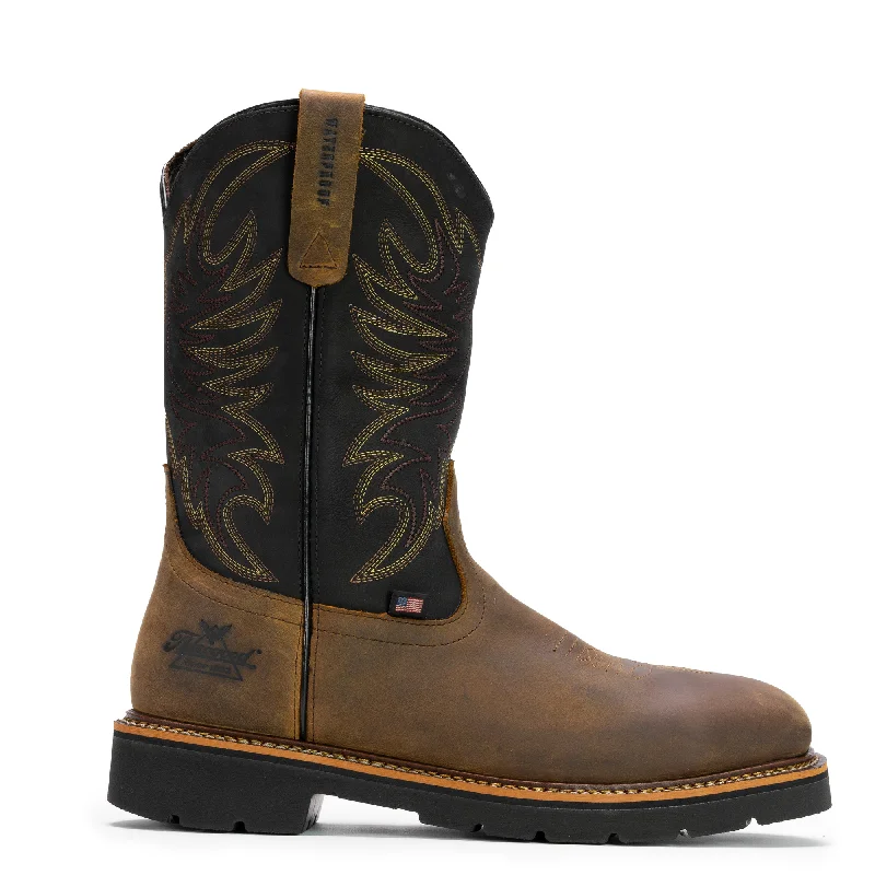 Boots near job hubs-Thorogood Men's American Heritage 11" Waterproof Steel Toe Western Boot