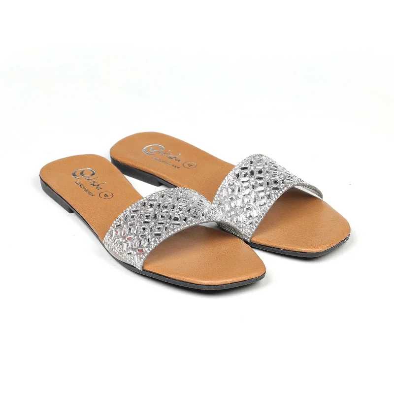 Flats with hardwood finishes-Women's Sleek Flats