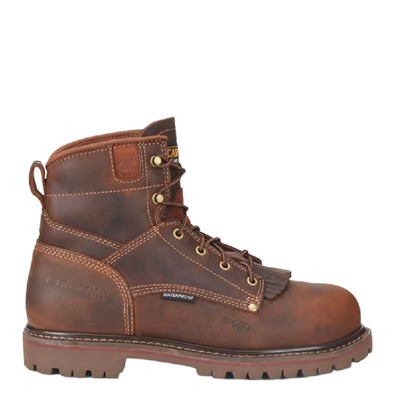 Boots for sustainable wear-Carolina Men's 28 Series 6" Waterproof Composite Toe Work Boot