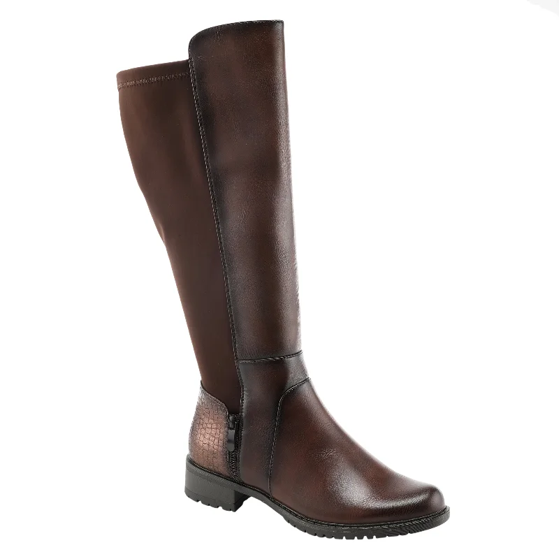 Boots with side support-PATRIZIA GATHERING TALL BOOTS