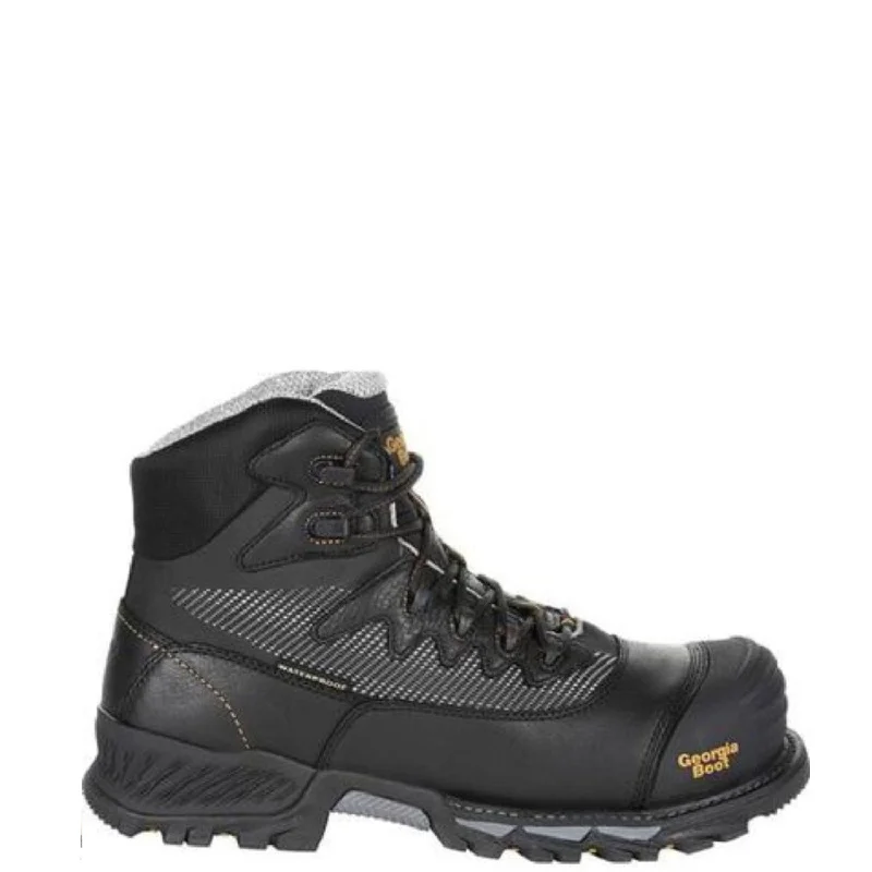 Boots with rustic style-Georgia Boot Men's Rumbler 6" Waterproof EH Comp Toe Hiker Boot