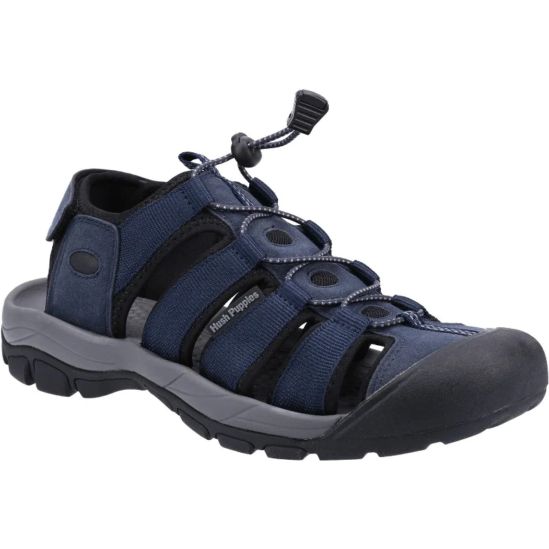 Hush Puppies Peru Mens Navy Touch Fastening Sandals