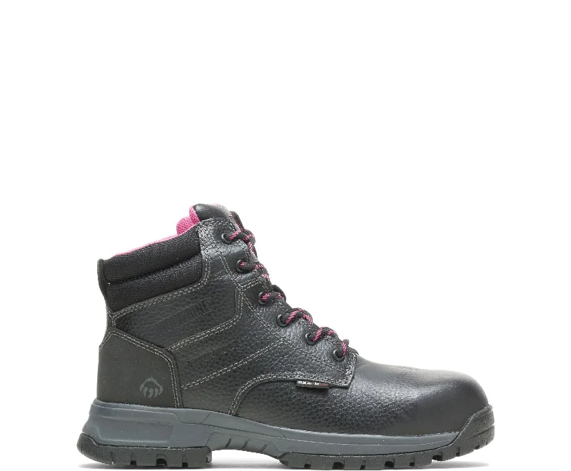 Boots for slim wear-Wolverine Women's Piper 6" Waterproof Composite Toe Work Boot