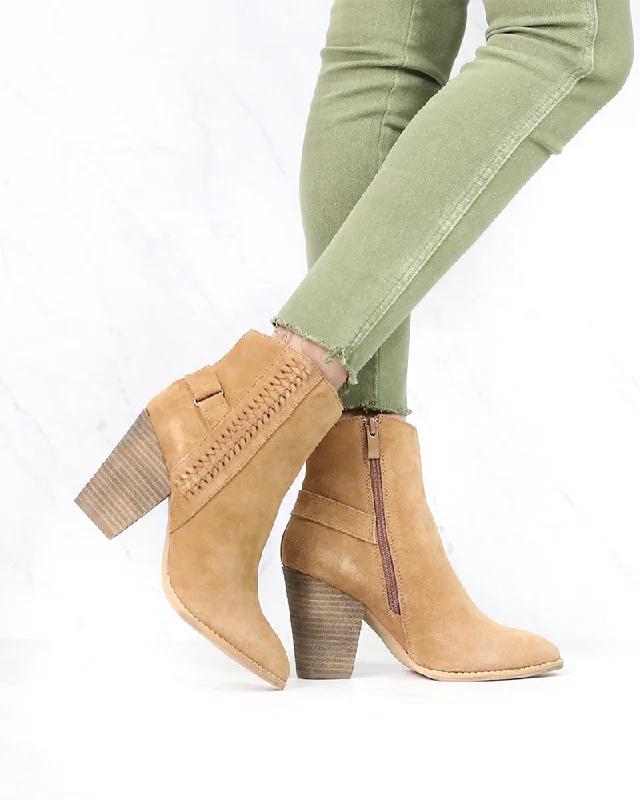 Boots for fast feet-Very Volatile - Preston Boots in Tan Suede