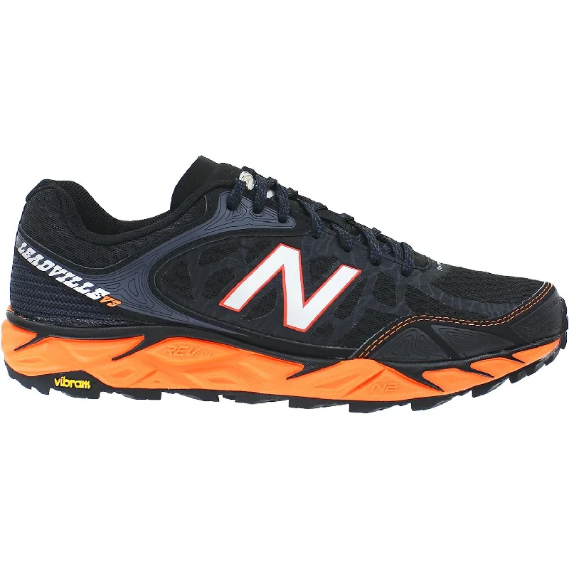 Athletic Shoes with Strong DurabilityMen's New Balance MTLEADO3 Trail Running Shoes Black/Orange Synthetic/Mesh