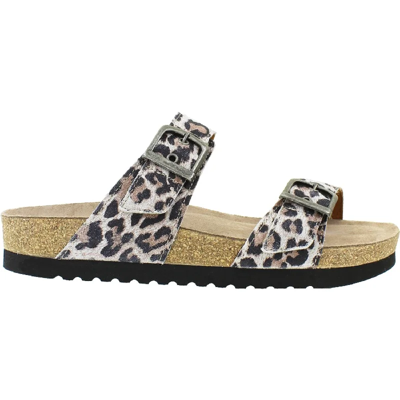 Women's Taos Maximo Grey Leopard Suede