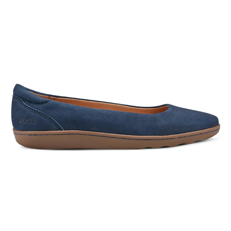 Flats with pool-Landen Round Toe Casual Flats