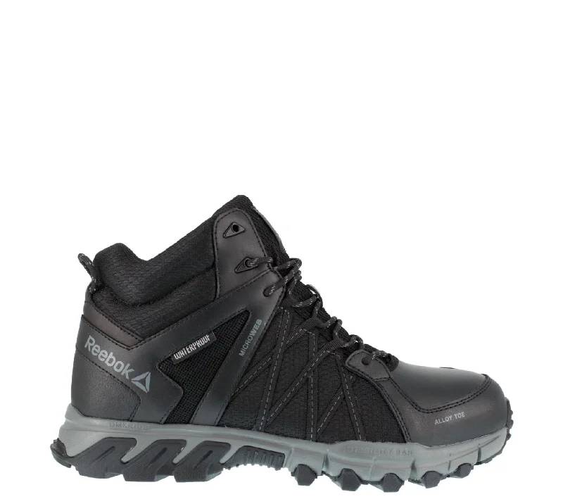 Boots for business trips-Reebok Work Men's Trailgrip Waterproof EH Alloy Toe Mid Work Boot