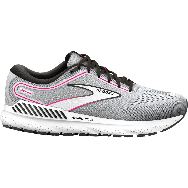 Athletic Shoes with Smooth LooksWomen's Brooks Ariel GTS 23 Grey/Black/Pink Mesh