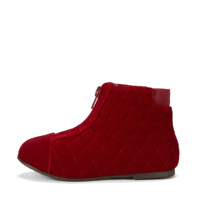 Boots for vacations-Nicole Velvet Red