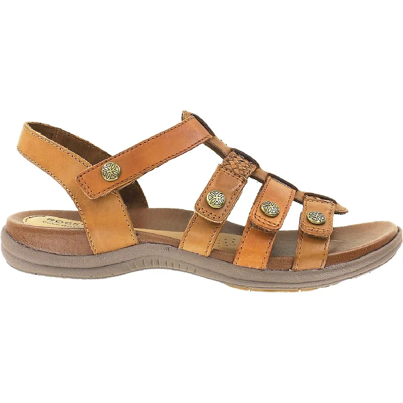 Women's Rockport Cobb Hill Rubey T-Strap Tan Multi Leather