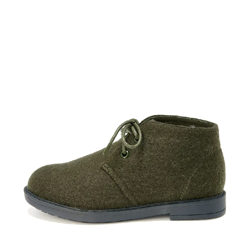 Boots with cool tread-Hugh Wool Khaki