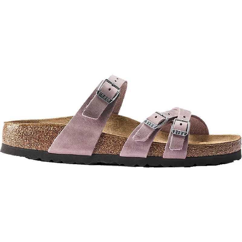 Women's Birkenstock Franca Lavender Blush Oiled Leather