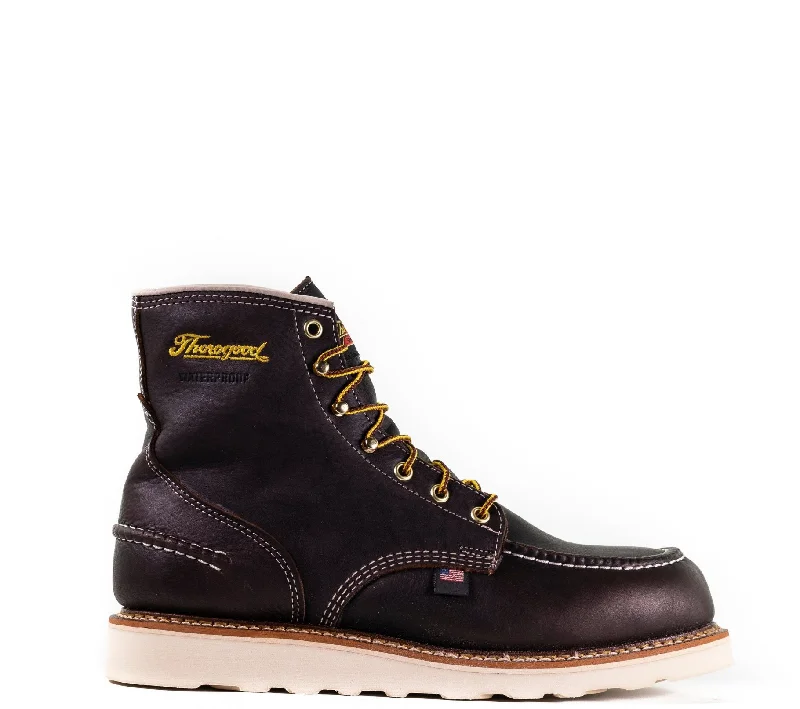 Boots near cultural events-Thorogood Men's 6" 1957 Series Moc Toe Waterproof Boot_Briar Pitstop