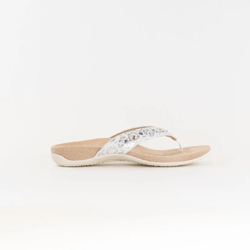 Vionic Lucia Thong Sandal (Women's) - White Leopard