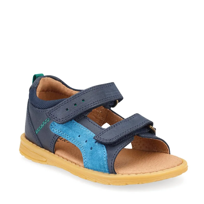 Start-Rite Breeze Boys Navy Leather Sandal