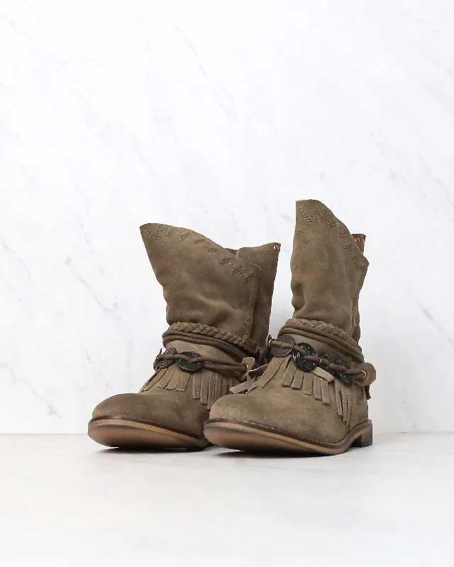 Boots with ventilation-Musse & Cloud - Anaeh Boots in Brown