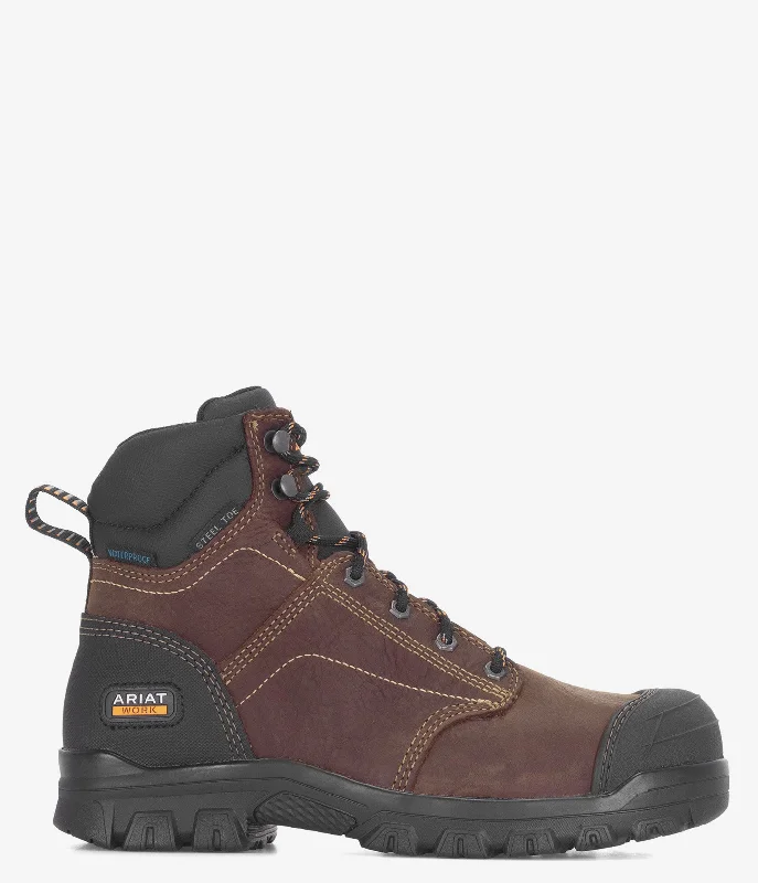 Boots with local shops-Ariat Treadfast 6" Waterproof Steel Toe Work Boot - Women