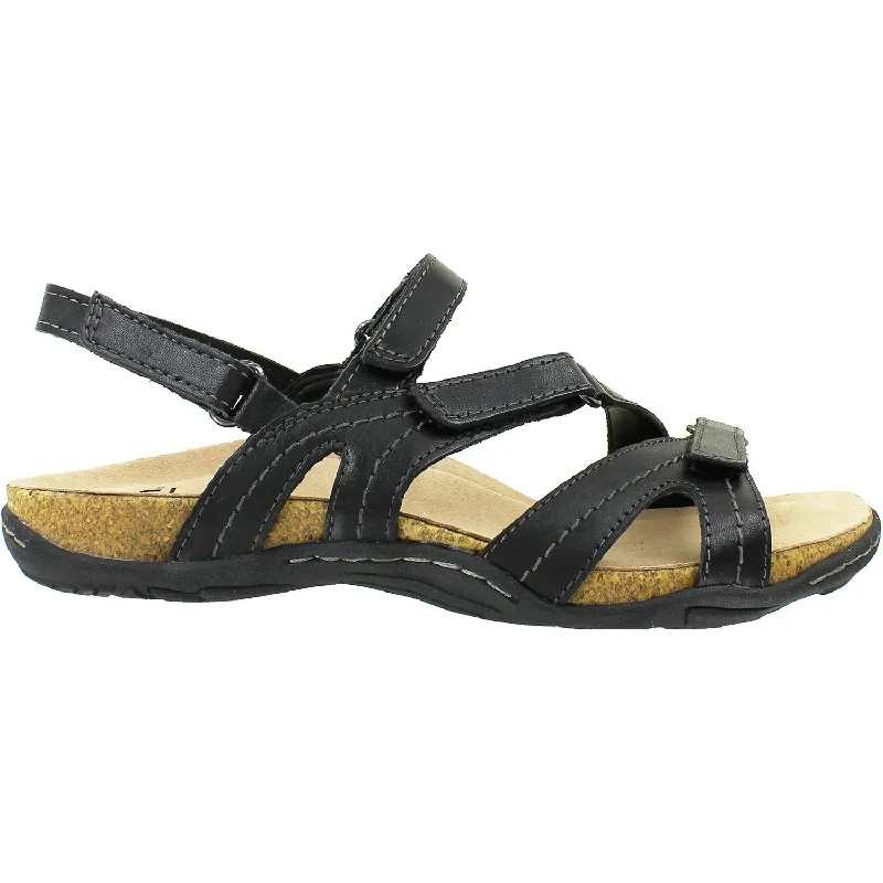 Women's Earth Oahu Black Leather