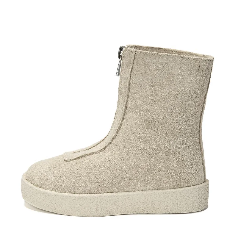 Boots affordable brands-Leah Suede High Light beige