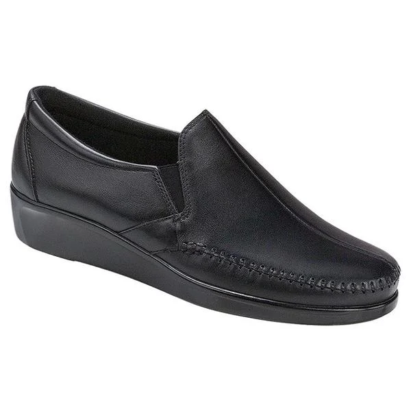 Loafers with vintage charm-SAS Dream Loafer Black Leather (Women's)