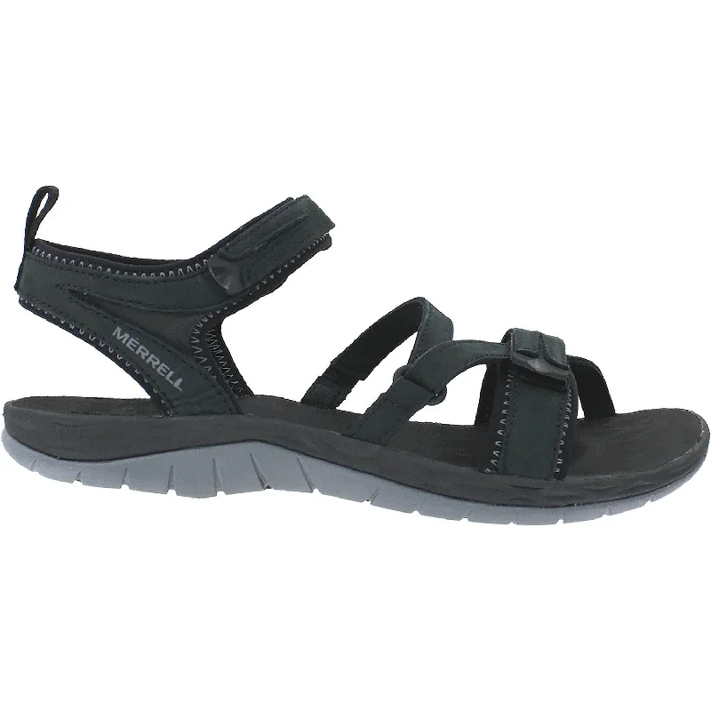 Women's Merrell Siren Strap Q2 Black Nubuck