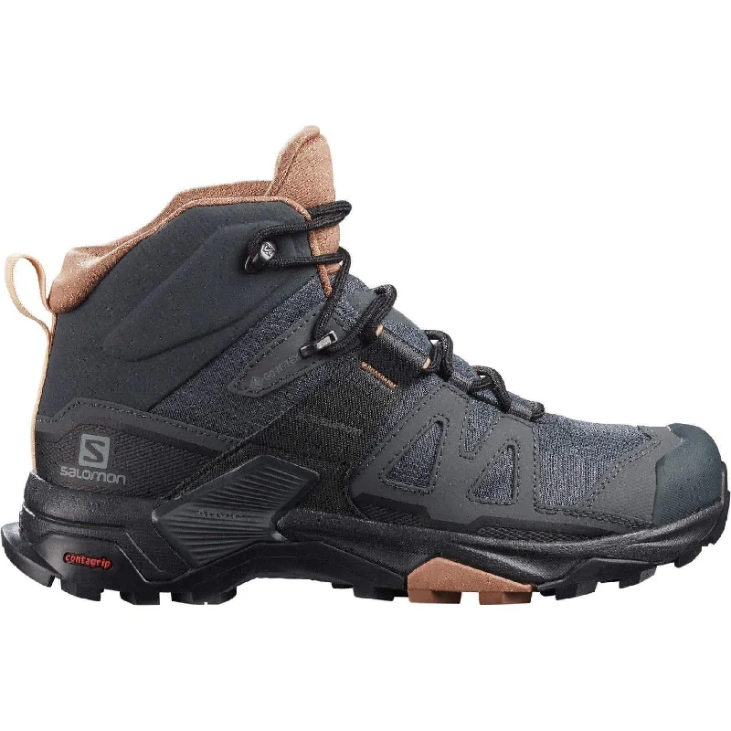 Boots near famous landmarks-Salomon X Ultra 4 Mid GORE-TEX Womens Walking Boots - Grey