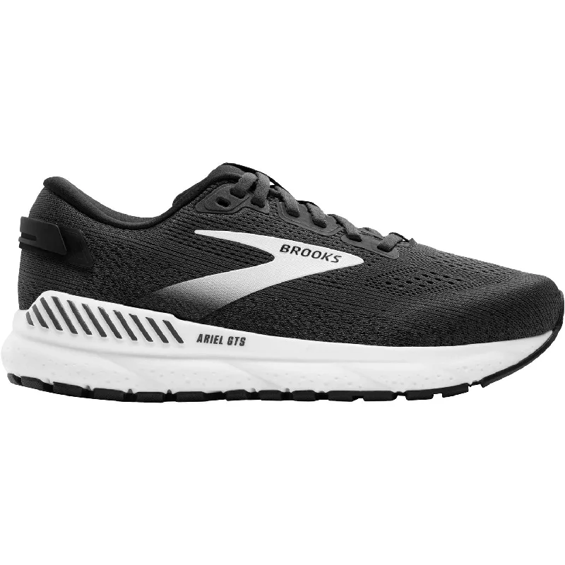 Athletic Shoes with Slim BuildWomen's Brooks Ariel GTS 24 Ebony/Black/White Mesh