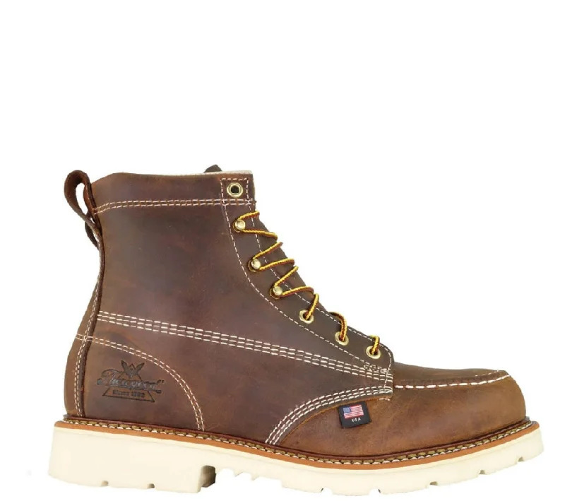 Boots near mountain trails-Thorogood Men's American Heritage Moc 6" Steel Toe Boot_Trail Crazyhorse