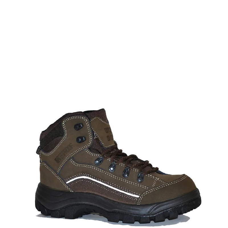 Boots with wide heels-Work Zone Men's Waterproof Comp Toe Hiker Boot