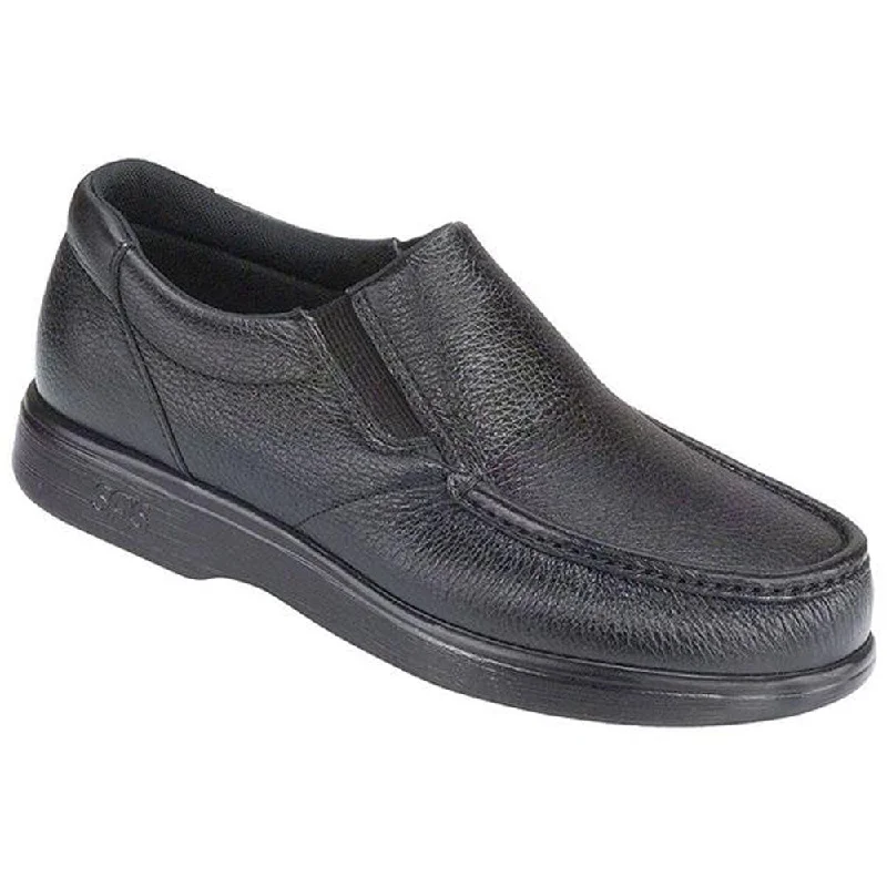 Loafers for everyday style-SAS Side Gore Loafer Black Leather (Men's)