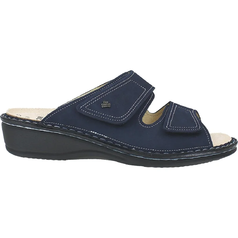 Women's Finn Comfort Jamaica Soft Atlantic Navy Patagonia Nubuck