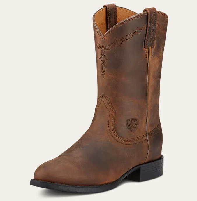 Boots near running tracks-Women's Ariat Heritage Roper Western Boot