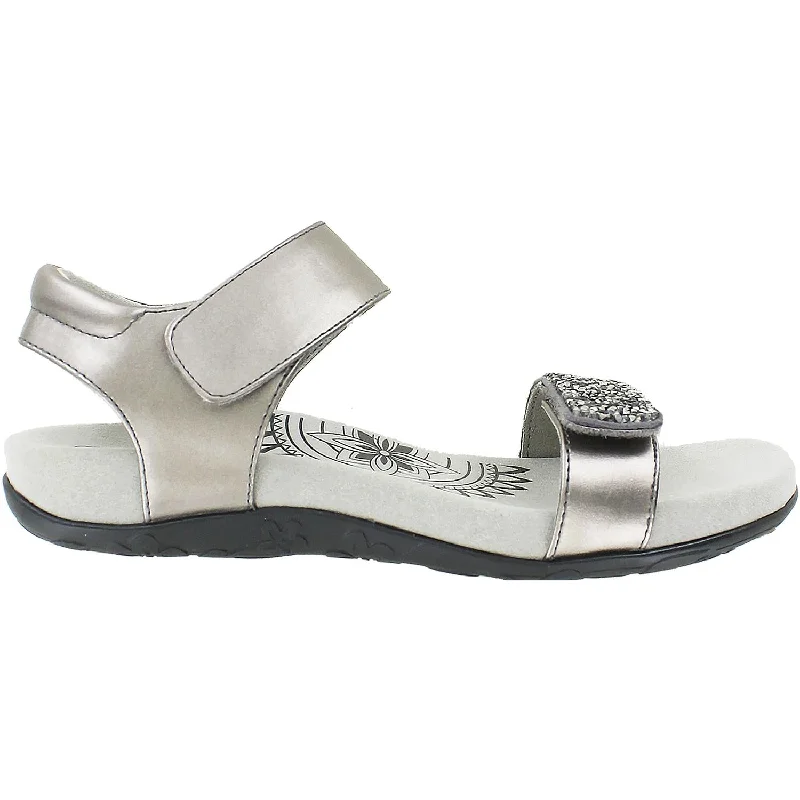 Women's Aetrex Maria Jeweled Gunmetal Synthetic