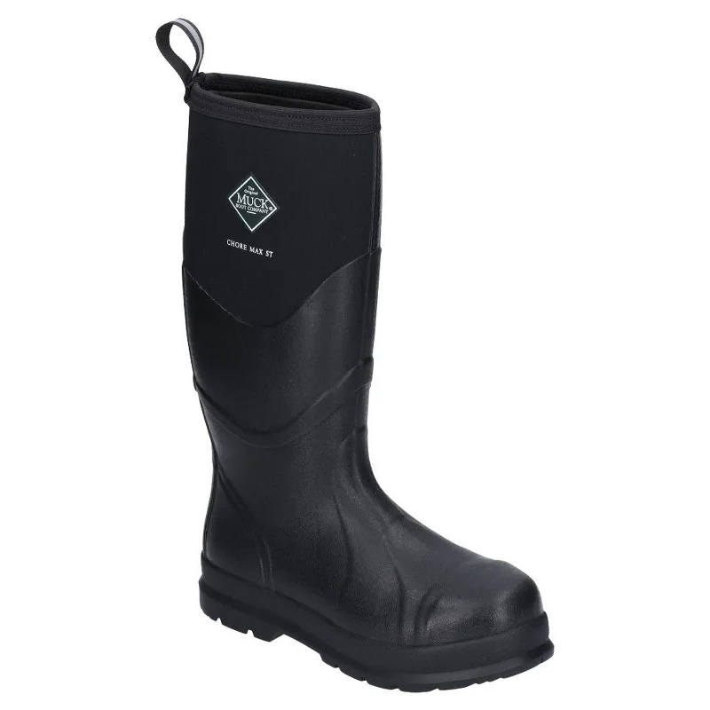 Boots with cozy lining-Muck Boots Chore Max S5 Safety Wellingtons