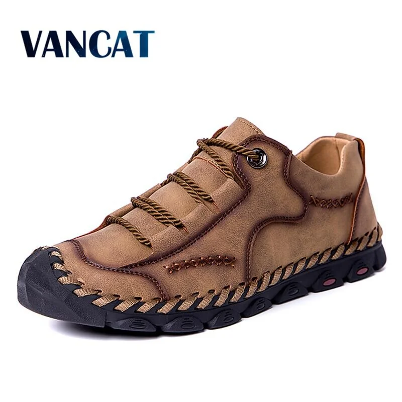 Flats with vast layouts-Vancat 2019 Spring Casual Shoes Men Fashion Loafers Men Casual Driving Shoes Soft Moccasins Flats Slip on Footwear Men Big Size