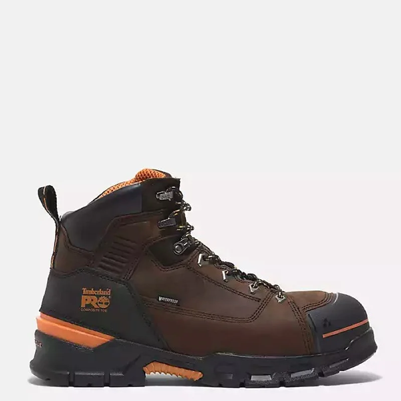 Boots with soft sole-Timberland PRO Men's Endurance EV 6" Waterproof Comp-Toe Work Boot