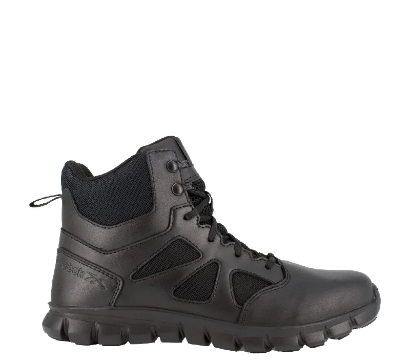 Boots with pet-friendly stores-Reebok Work Men's 6" EH Side-Zip Sublite Tactical Boot