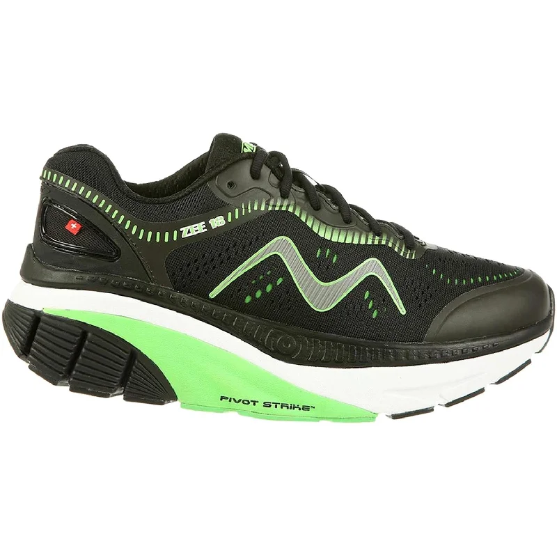 Athletic Shoes with High CushioningMen's MBT Zee 18 Black/Green Mesh